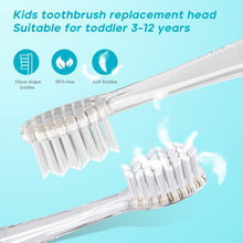 Lade das Bild in den Galerie-Viewer, Seago Zahnbürsten Ersatzköpfe für elektrisch Zahnbürste Kinder SG-513/SG-977/SG-2139 (Gray)