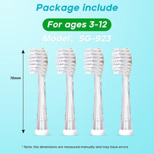 Lade das Bild in den Galerie-Viewer, Seago Zahnbürsten Ersatzköpfe für elektrisch Zahnbürste Kinder SG-513/SG-977/SG-2139 (Gray)