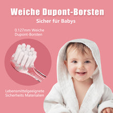 Lade das Bild in den Galerie-Viewer, Seago SG-513 Elektrische Zahnbürste Kinder Baby Kinderzahnbürste Elektrisch ab 0-3 Jahre mit LED Licht Smart Timer Babyzahnbürste Wasserdicht IPX7 Schallzahnbürste (Baby Rosa)
