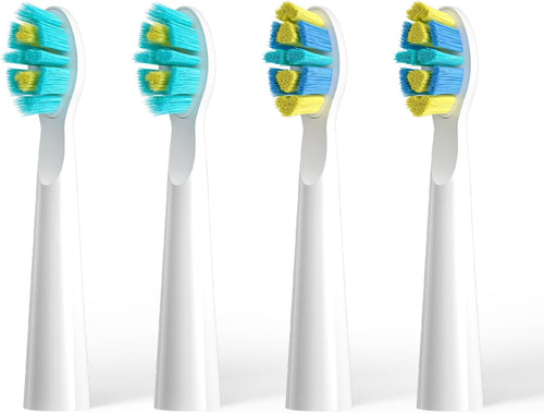 Seago Kids Electric Toothbrush Heads, Electric Toothbrushes Heads for SG2303/SG958, Brush Replacement Heads Pack of 4 (4pcs-White)