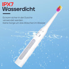 Load image into Gallery viewer, Seago Ultrasonic Toothbrush, Electric Toothbrush with 8 Toothbrush Heads, 40,000 Vibrations per Minute, 5 Different Modes, USB Rechargeable, SG-507 (White)
