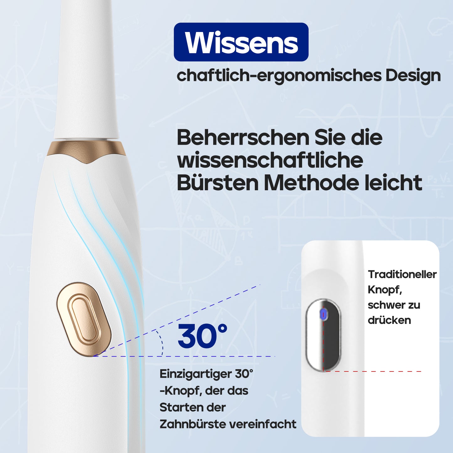 Seago Elektrische Zahnbürste mit 10 Zahnbürstenköpfen, Reisezahnbürste mit Reiseetui & Zahnbürstenhalter, intelligente Zahnbürste mit Timer – für Erwachsene, Jungen und Mädchen SG2316