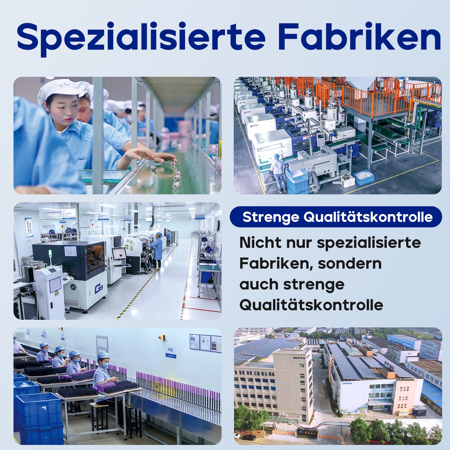 Seago Elektrische Zahnbürste mit 10 Zahnbürstenköpfen, Reisezahnbürste mit Reiseetui & Zahnbürstenhalter, intelligente Zahnbürste mit Timer – für Erwachsene, Jungen und Mädchen SG2316