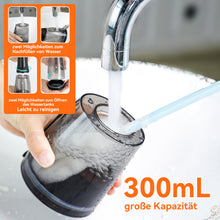 Load image into Gallery viewer, Munddusche Kabellos, SEAGO Tragbar Water Flosser Elektrische Zahnreiniger 5Modi &amp; 7Düsen, 300ML Wassertank Zahnzwischenraumreiniger Munddusche Testsieger IPX7 Wasserdicht Zahndusche für Reise &amp; Hause
